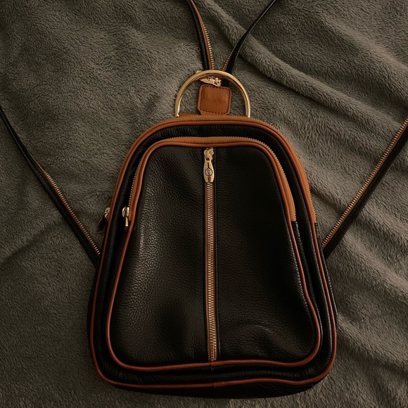 valentina leather backpack purse